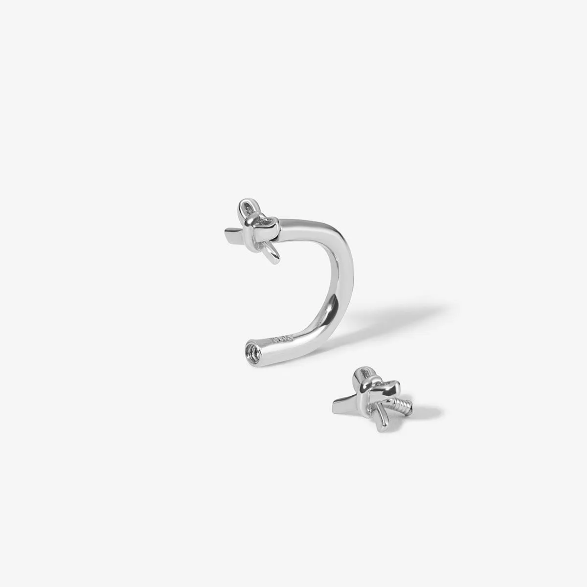 Chamberlain micro bow u hoop piercing sold by Adornmonde product image thumbnail 5