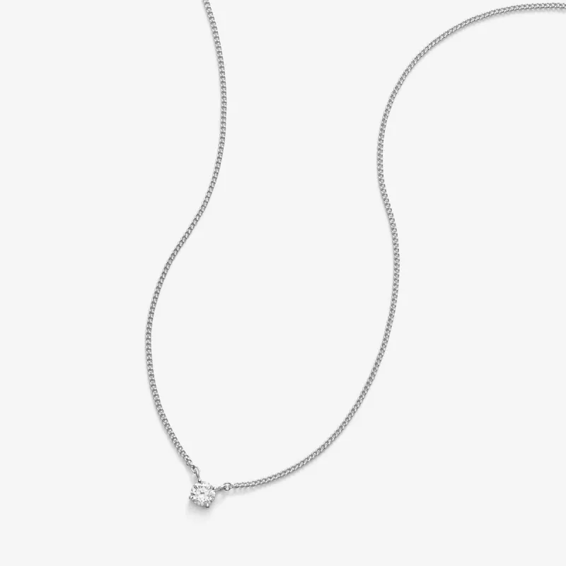 Knoxx round diamond necklace made by Adornmonde