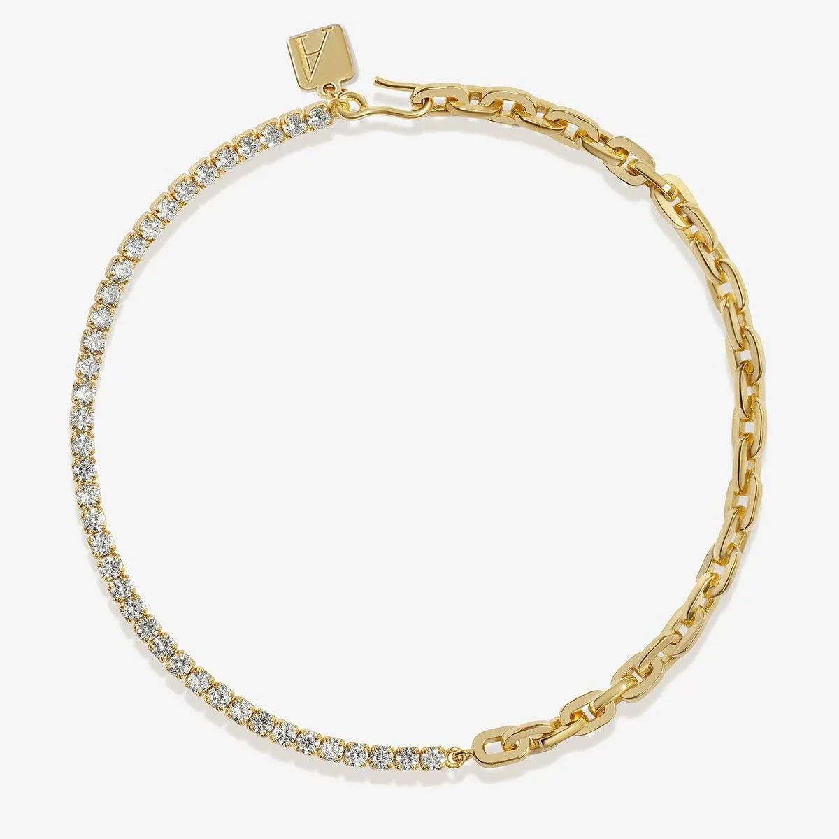 Deveyn crystal anklet sold by Adornmonde