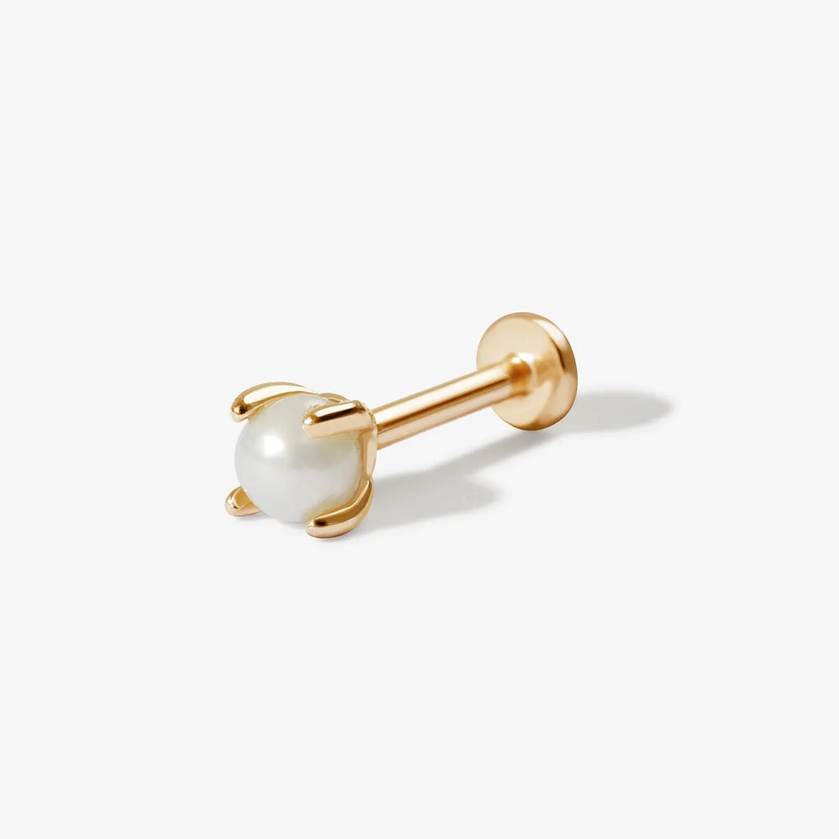 Lune pearl piercing sold by Adornmonde