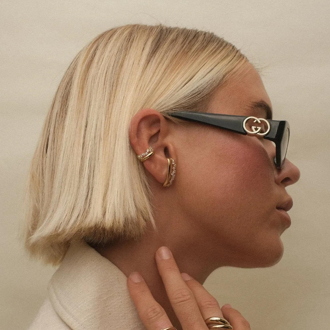 Kevin earring set sold by Adornmonde product image thumbnail 2