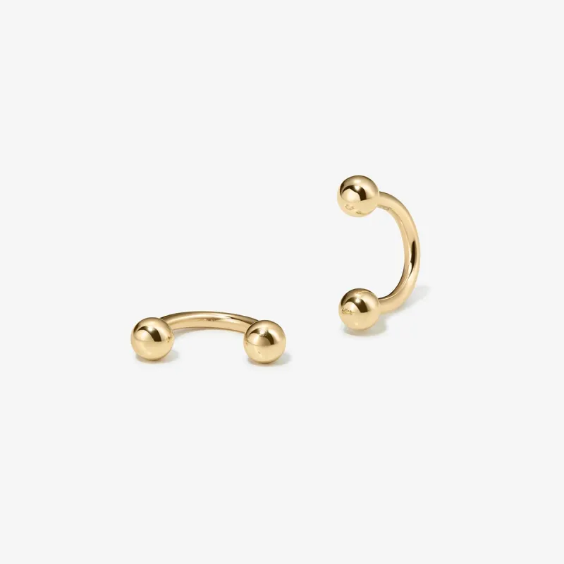 Richards u hoop earrings sold by Adornmonde