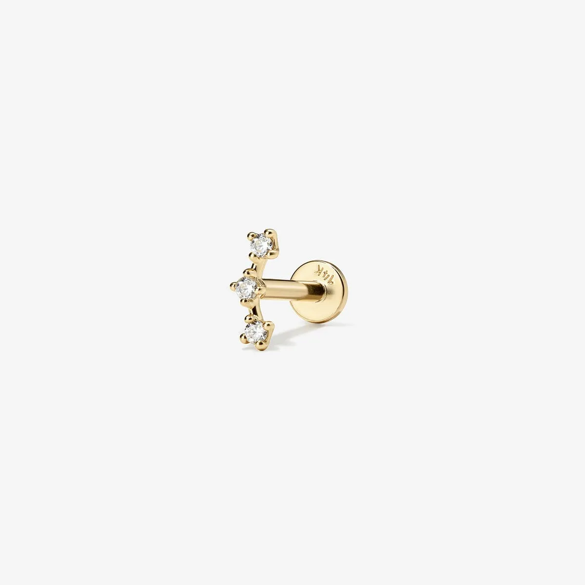 Con diamond contour piercing sold by Adornmonde product image thumbnail 3