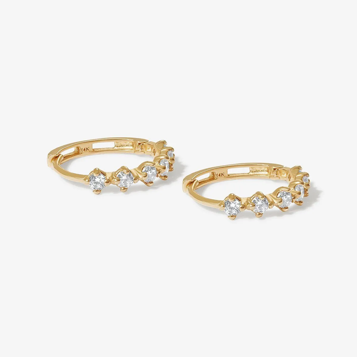 Markison hoop earrings sold by Adornmonde product image thumbnail 3