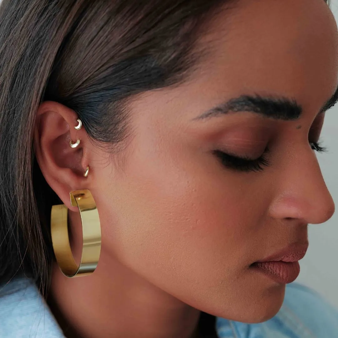 Hooper hoop earrings sold by Adornmonde product image thumbnail 3