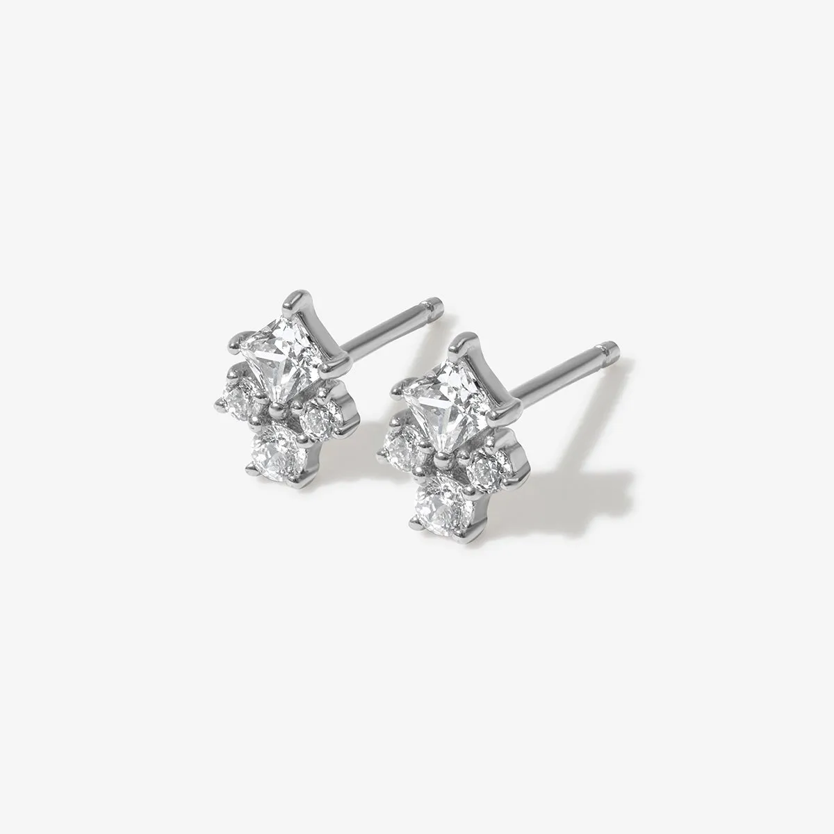 Carnegie stud earrings sold by Adornmonde product image thumbnail 2