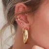 Fidel hoop earrings sold by Adornmonde