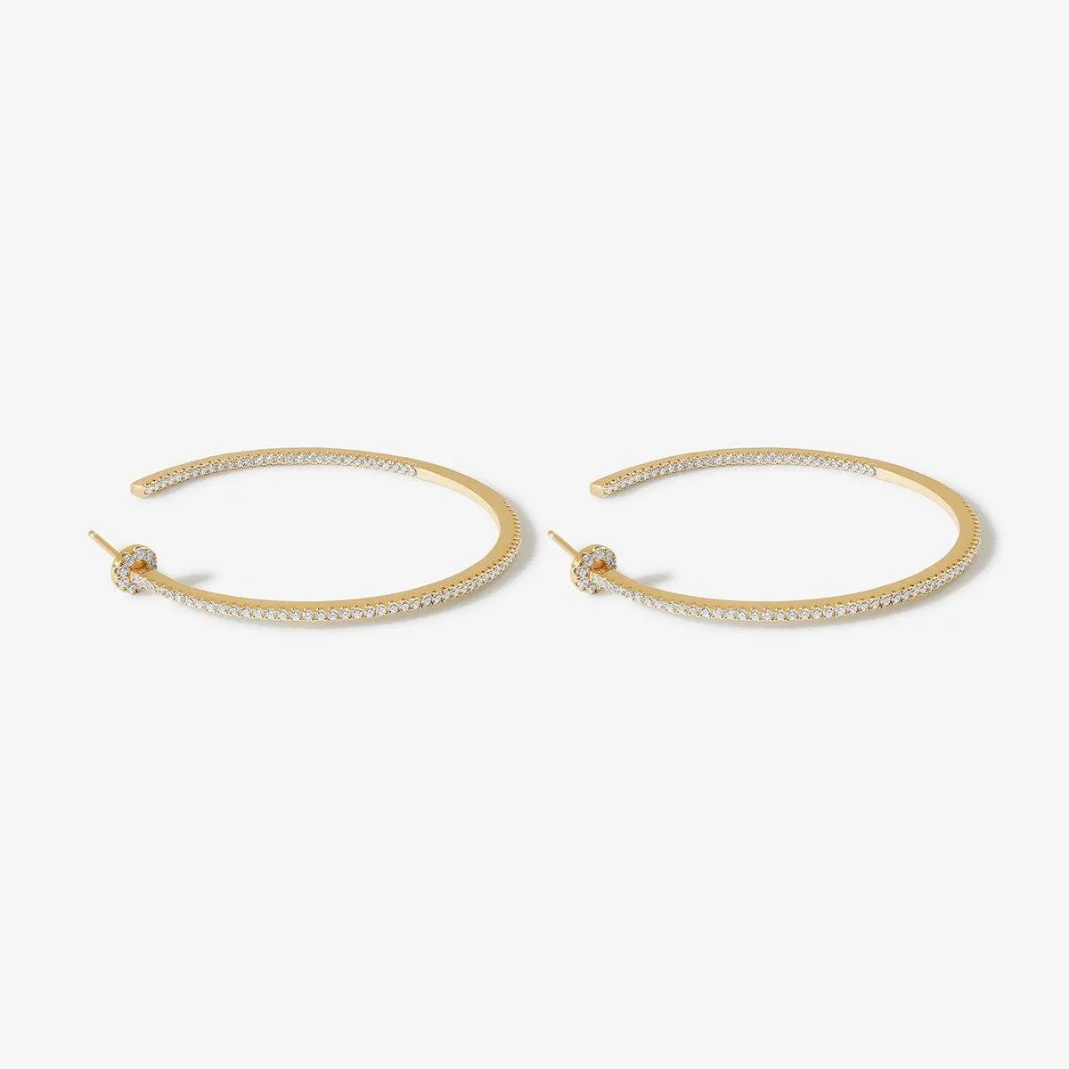 Davey hoop earrings sold by Adornmonde product image thumbnail 3