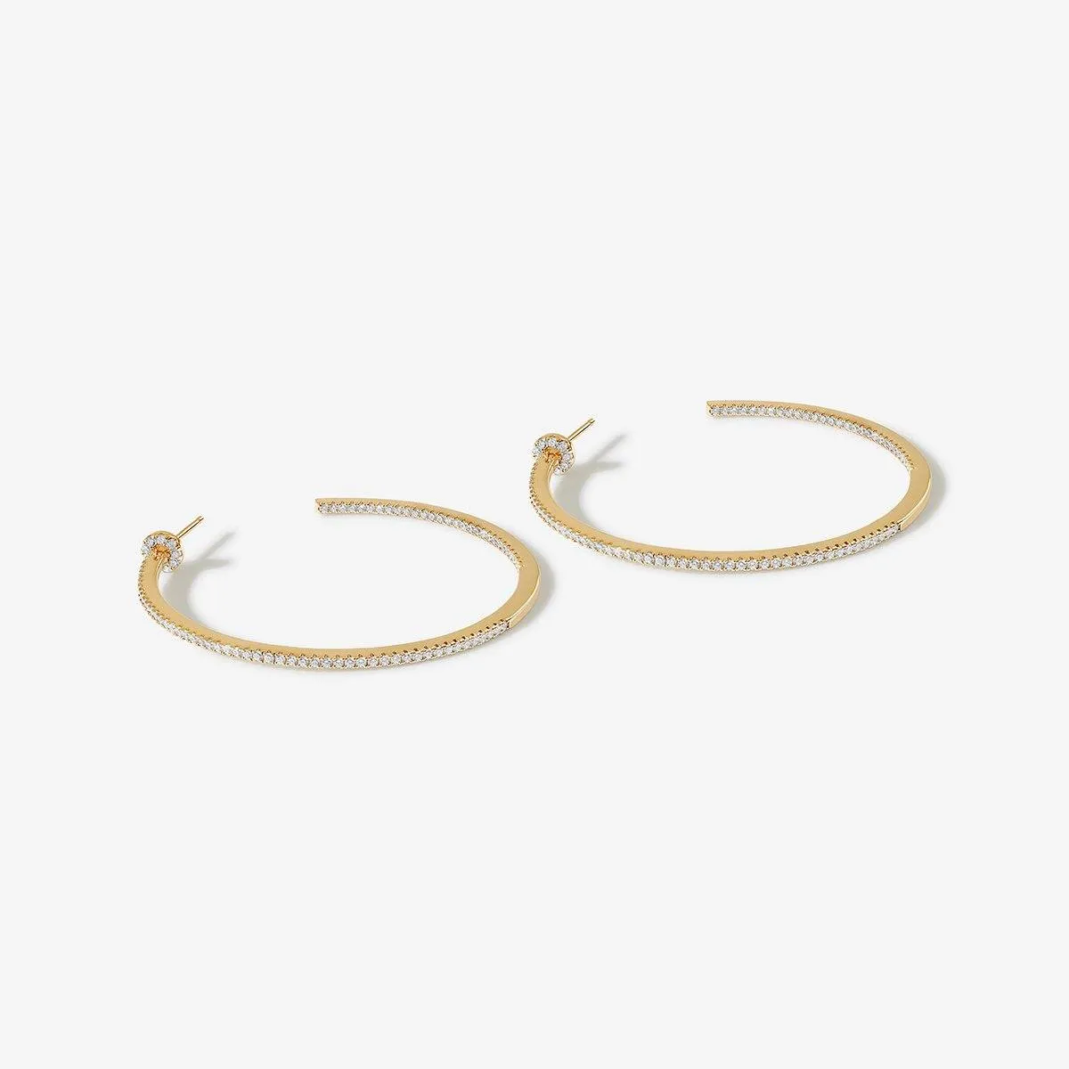 Davey hoop earrings sold by Adornmonde product image thumbnail 4