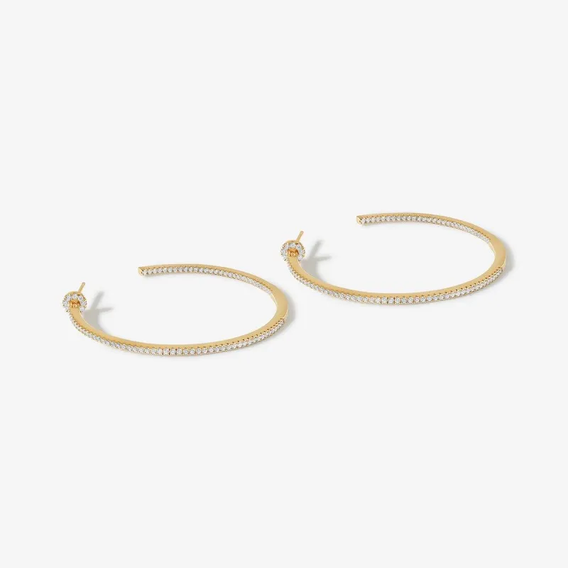 Davey hoop earrings sold by Adornmonde