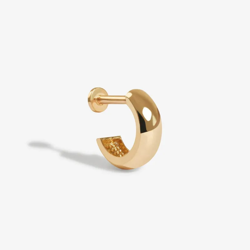 Roma small piercing hoop sold by Adornmonde