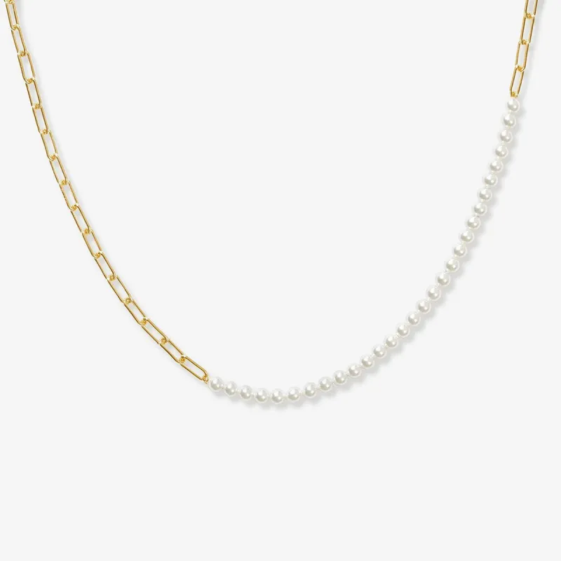 Harper pearl necklace sold by Adornmonde