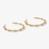 Dixie hoop earrings sold by Adornmonde