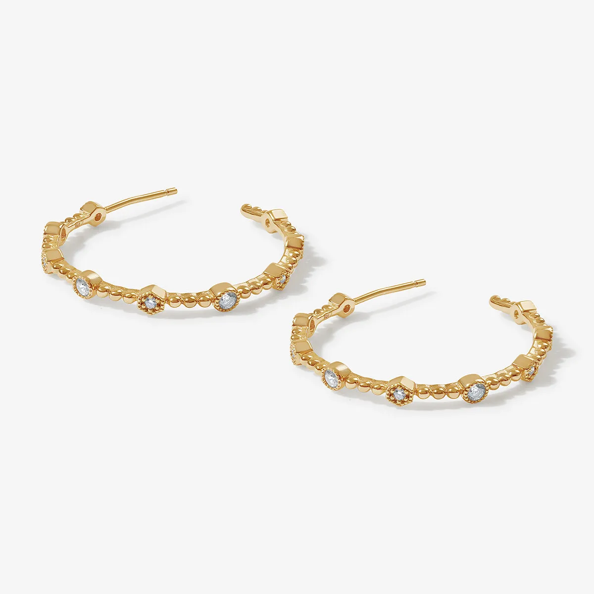 Dixie hoop earrings sold by Adornmonde