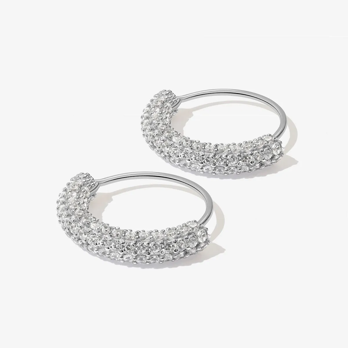 Saz mini hoop earrings sold by Adornmonde product image thumbnail 3