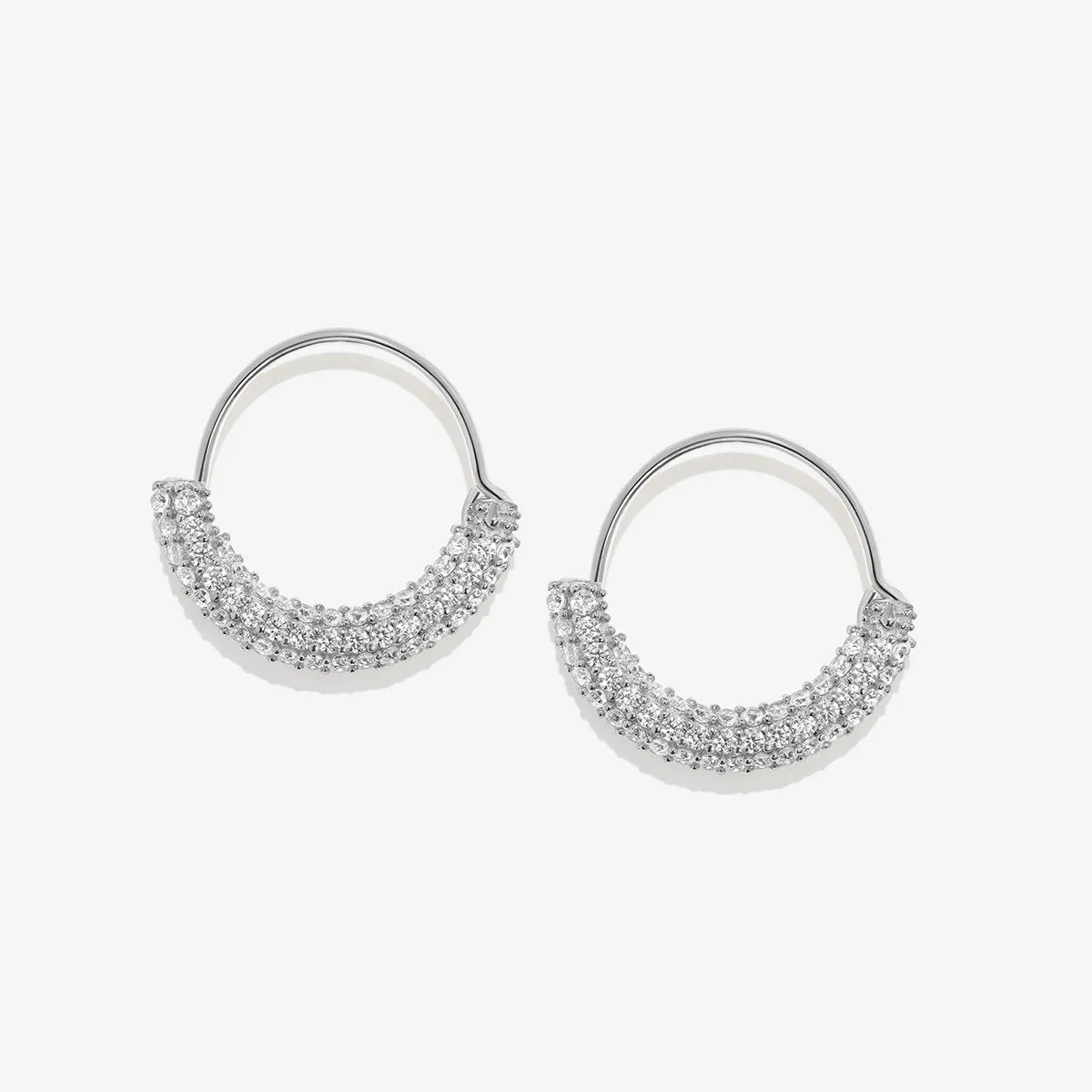 Saz mini hoop earrings sold by Adornmonde