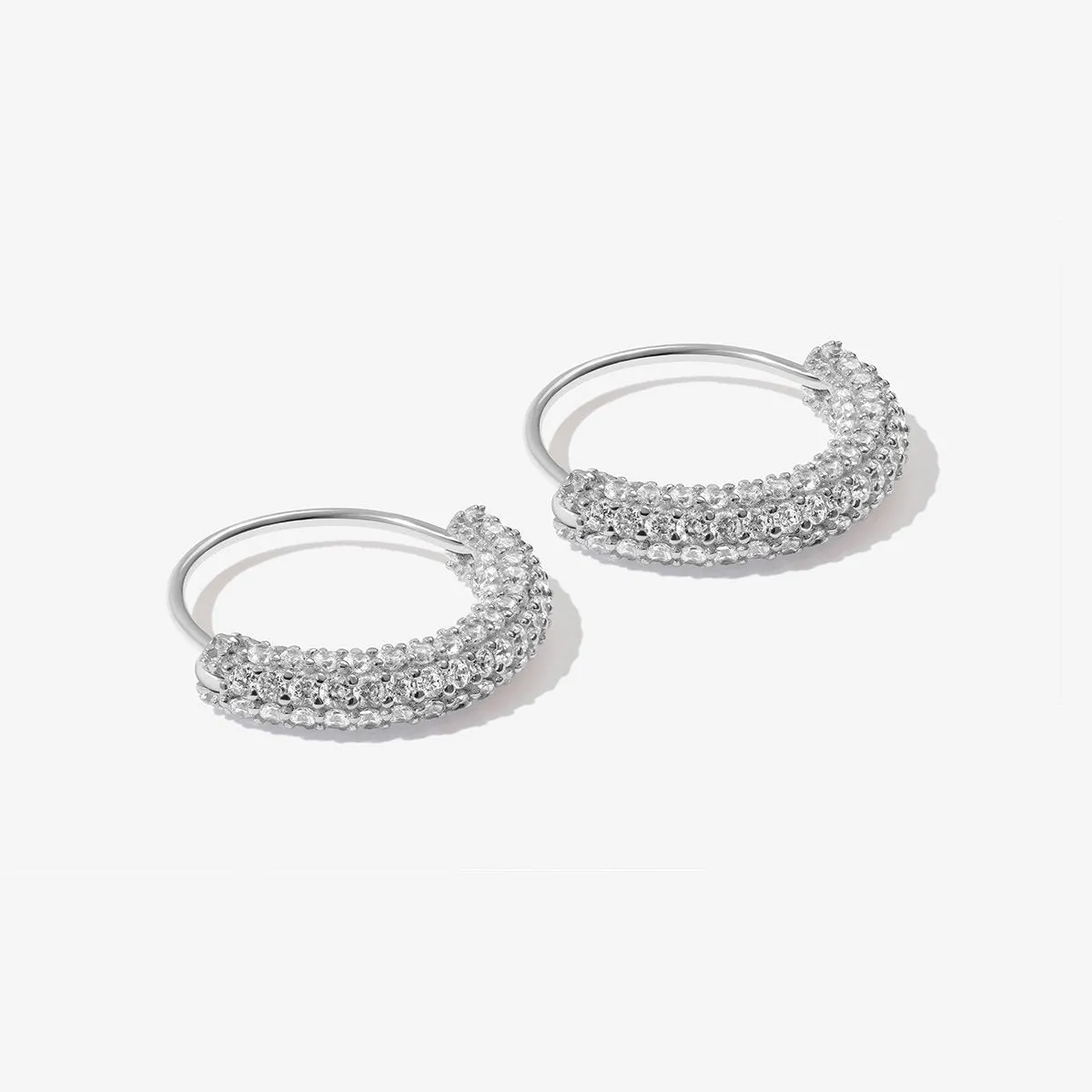 Saz mini hoop earrings sold by Adornmonde product image thumbnail 4