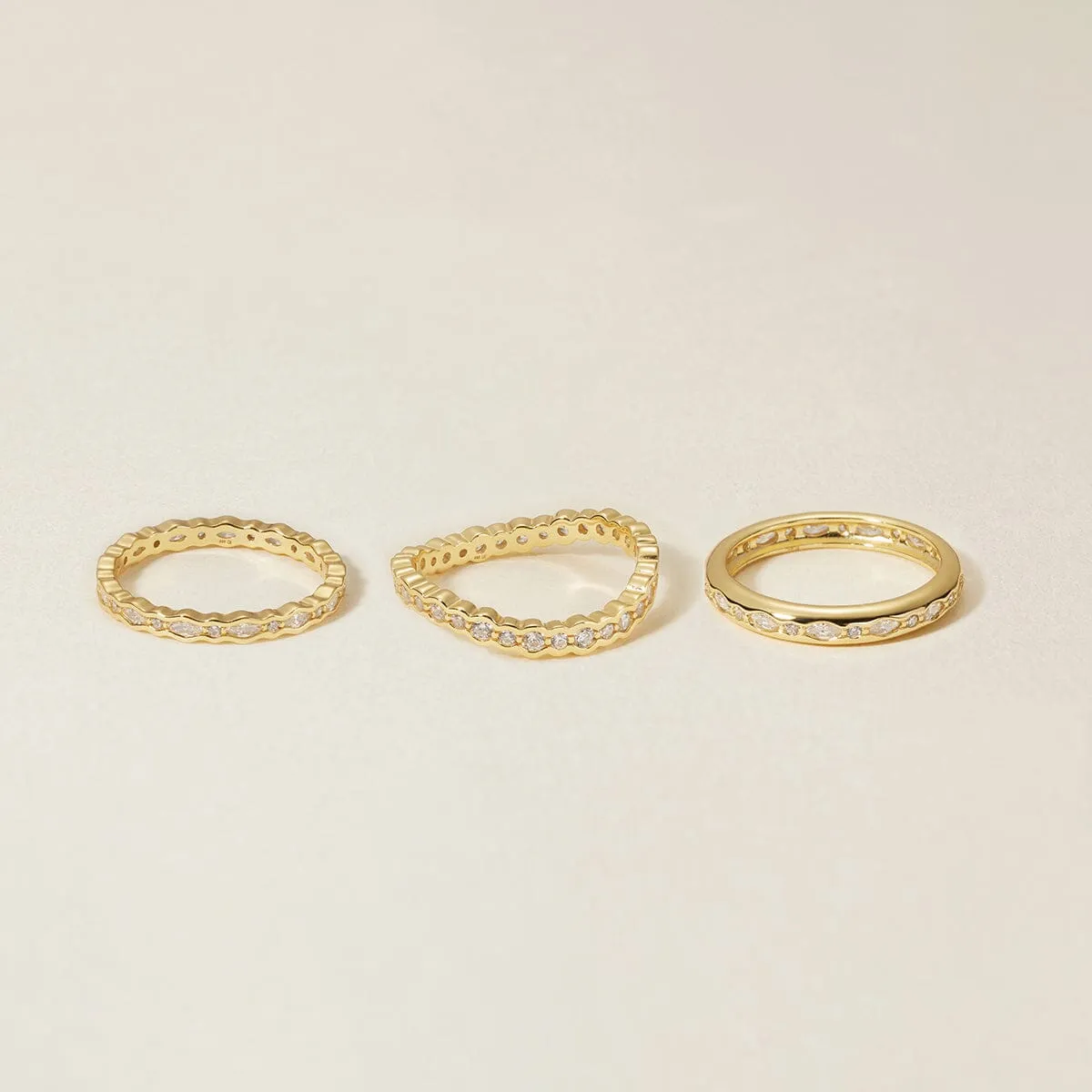 Ina ring set sold by Adornmonde product image thumbnail 5