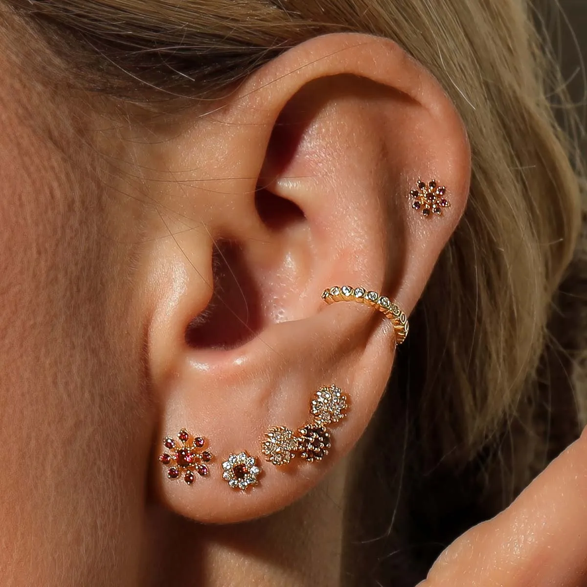 Caspian red piercing sold by Adornmonde product image thumbnail 2