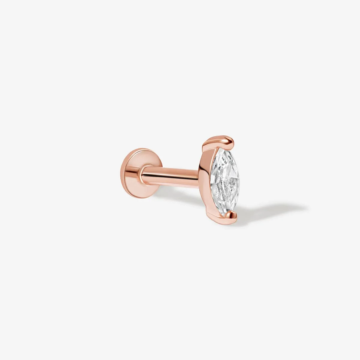 Taimo marquise piercing sold by Adornmonde