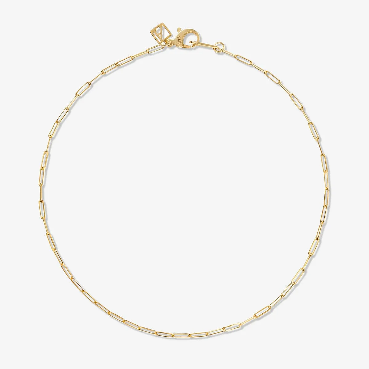 Wantu petite chain anklet sold by Adornmonde