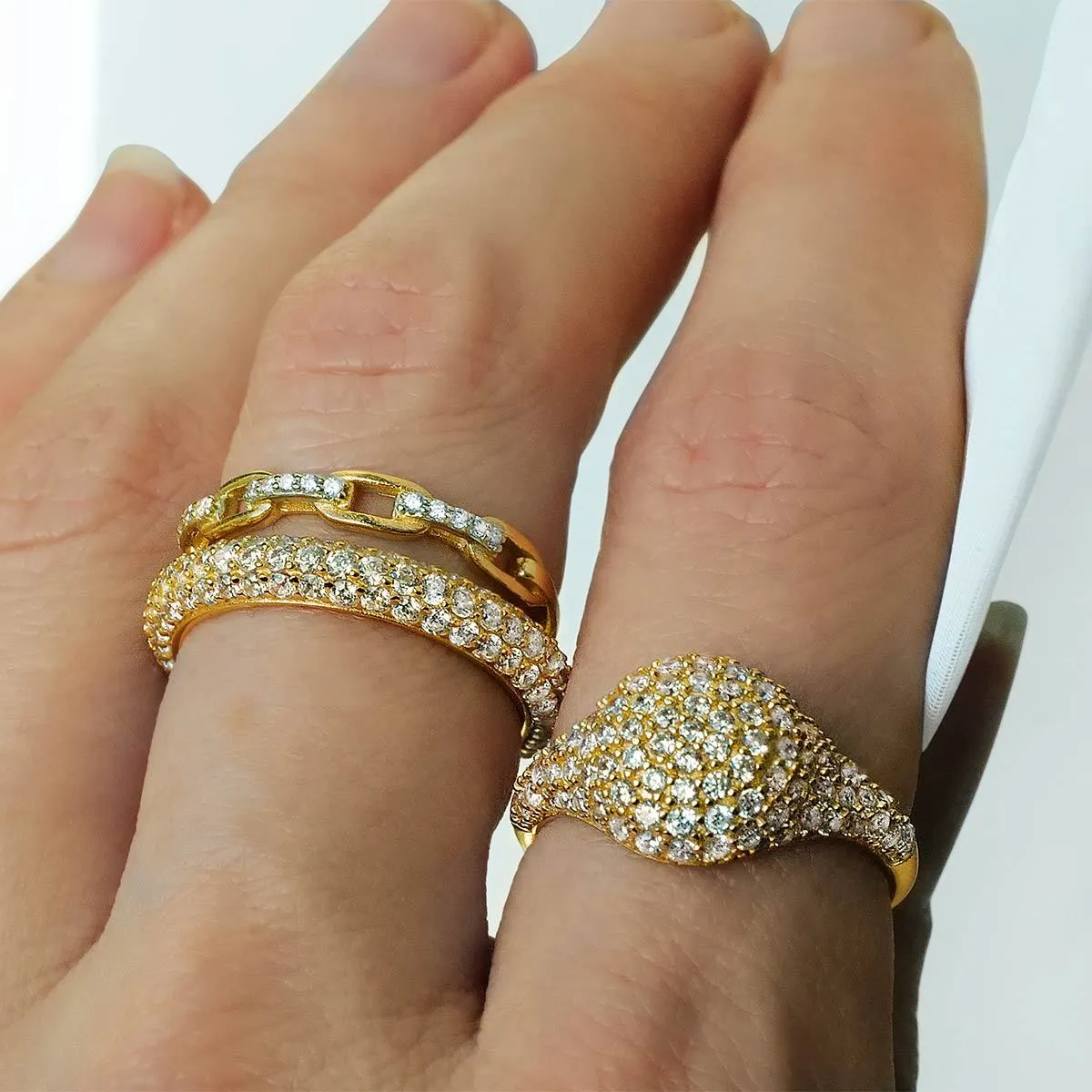 Igar signet ring sold by Adornmonde product image thumbnail 2