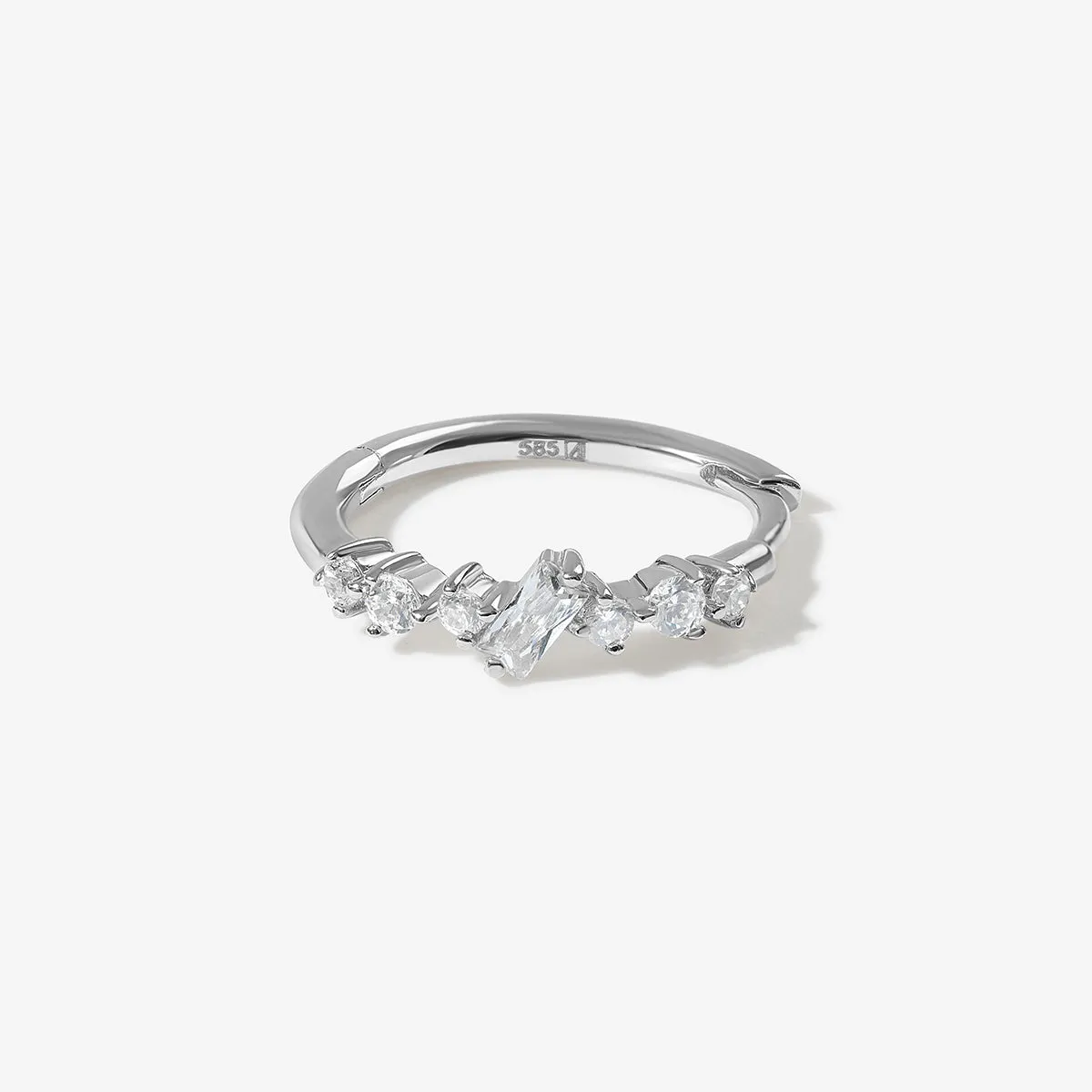 Leeor hoop earring sold by Adornmonde