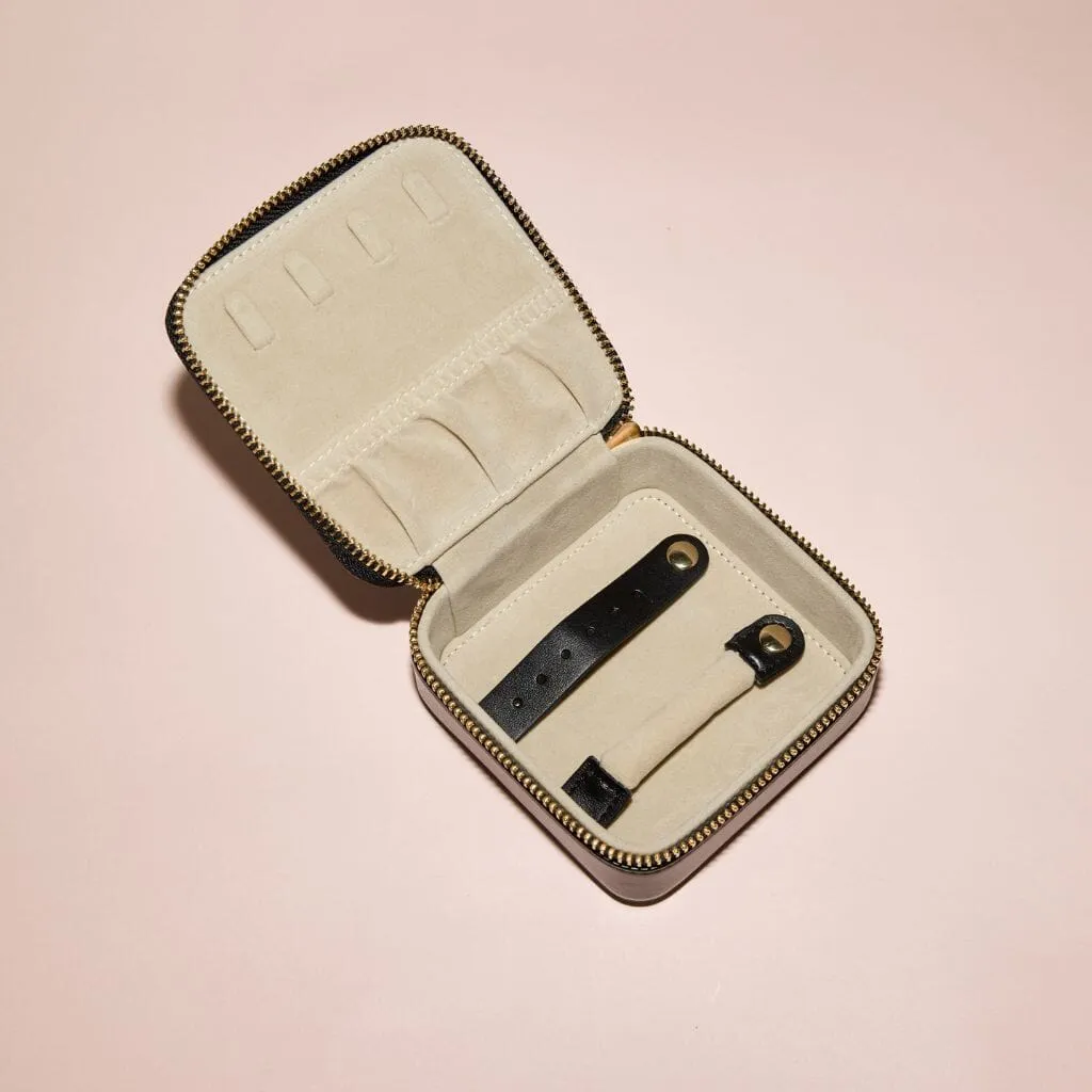 Black travel jewelry case sold by Adornmonde product image thumbnail 4