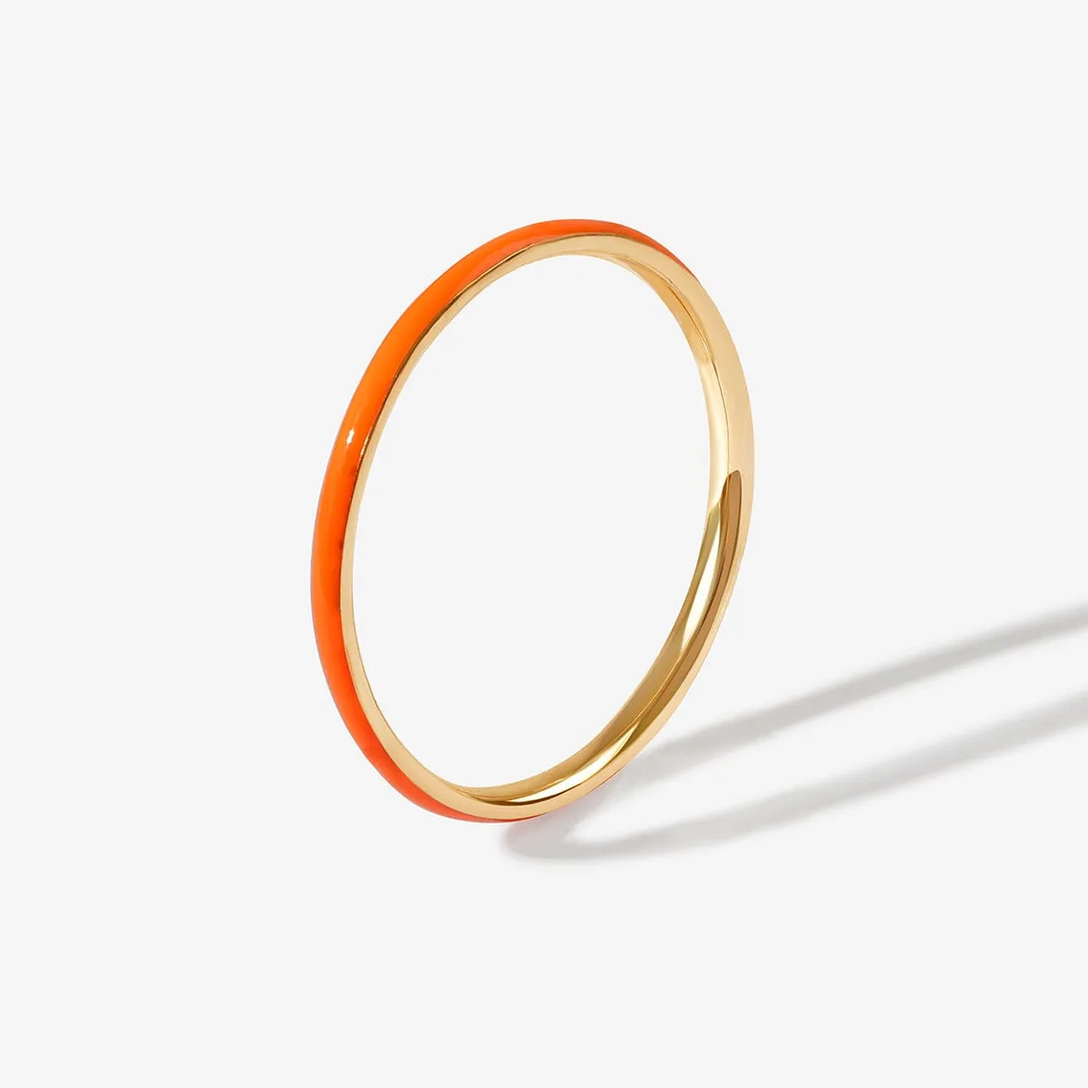 Oburu neon orange enamel ring sold by Adornmonde product image thumbnail 4