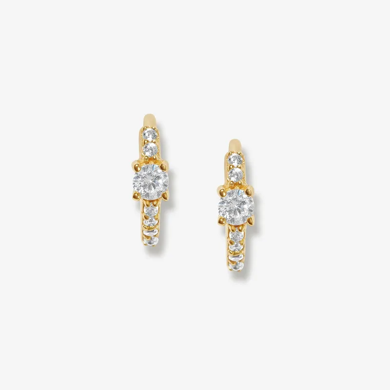 Jackson huggie earrings sold by Adornmonde
