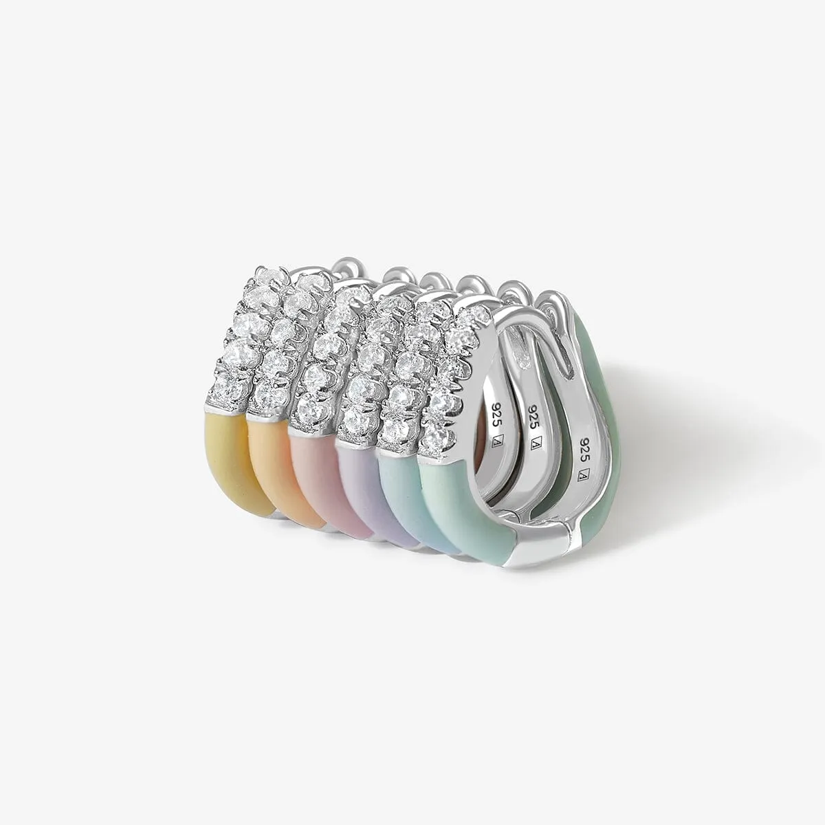 Gavin enamel sherbet 6-piece earring set sold by Adornmonde