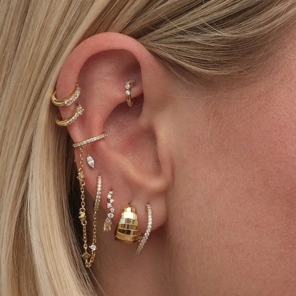 Walt disco hoop earrings sold by Adornmonde product image thumbnail 2