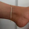 Reen crystal anklet sold by Adornmonde