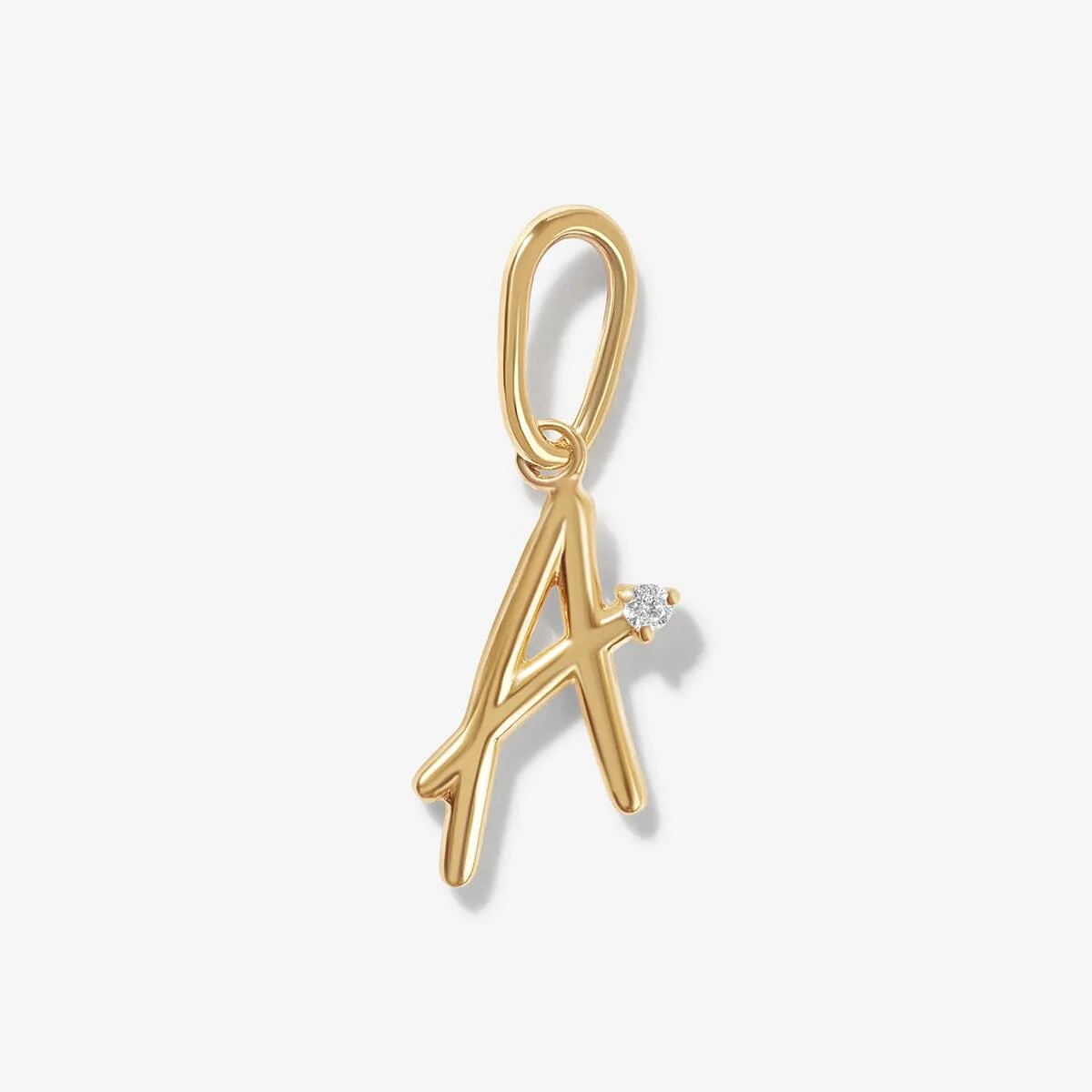 Dezi diamond alphabet charm sold by Adornmonde product image thumbnail 4