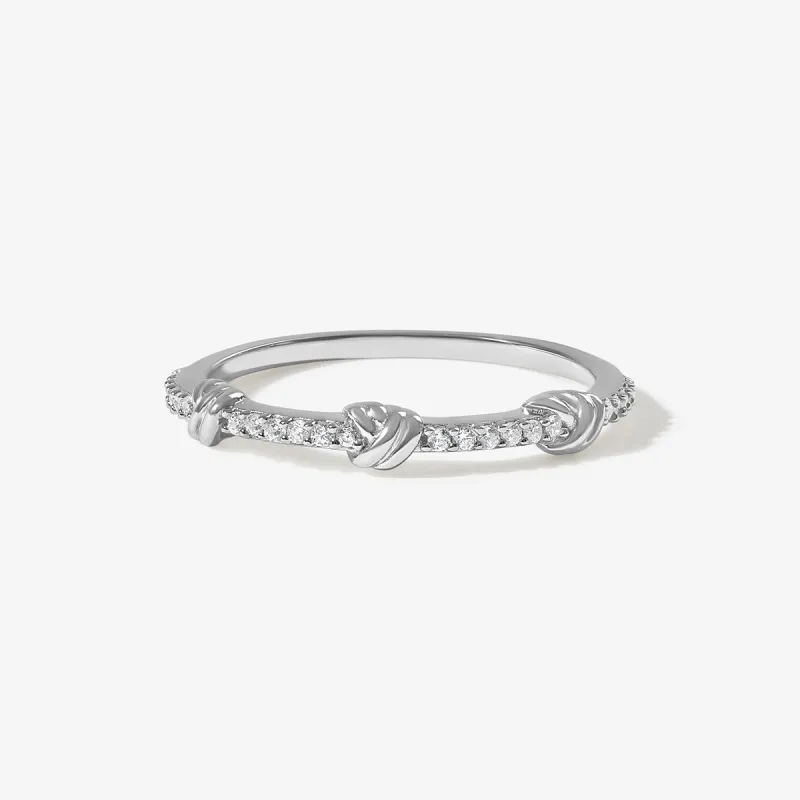 Tray triple knot ring sold by Adornmonde