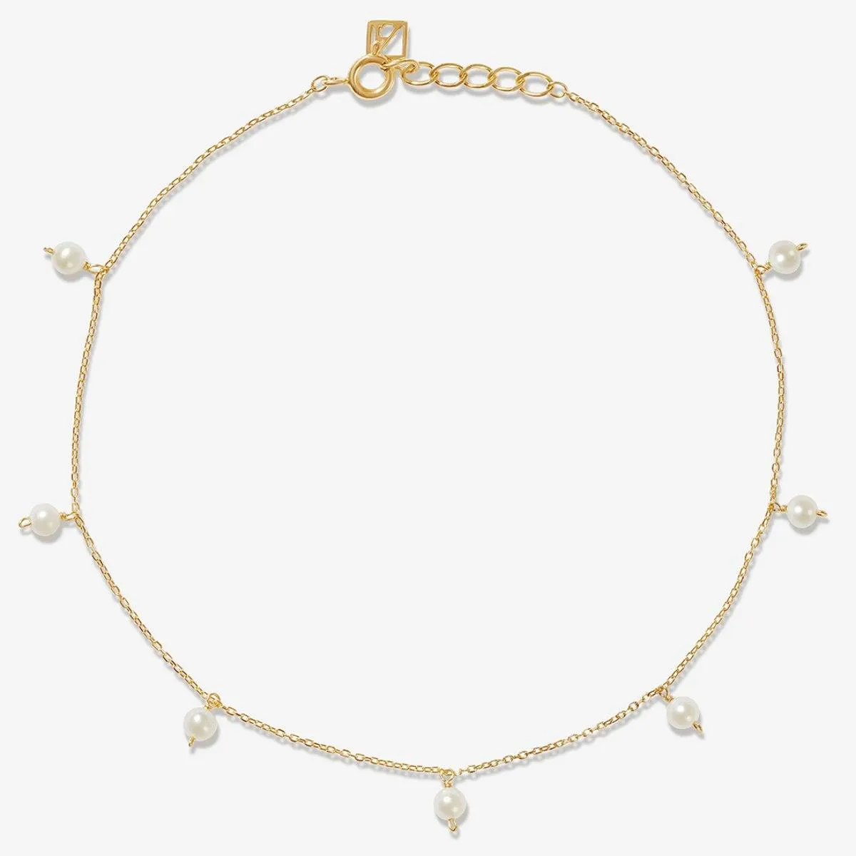Saeed pearl anklet sold by Adornmonde