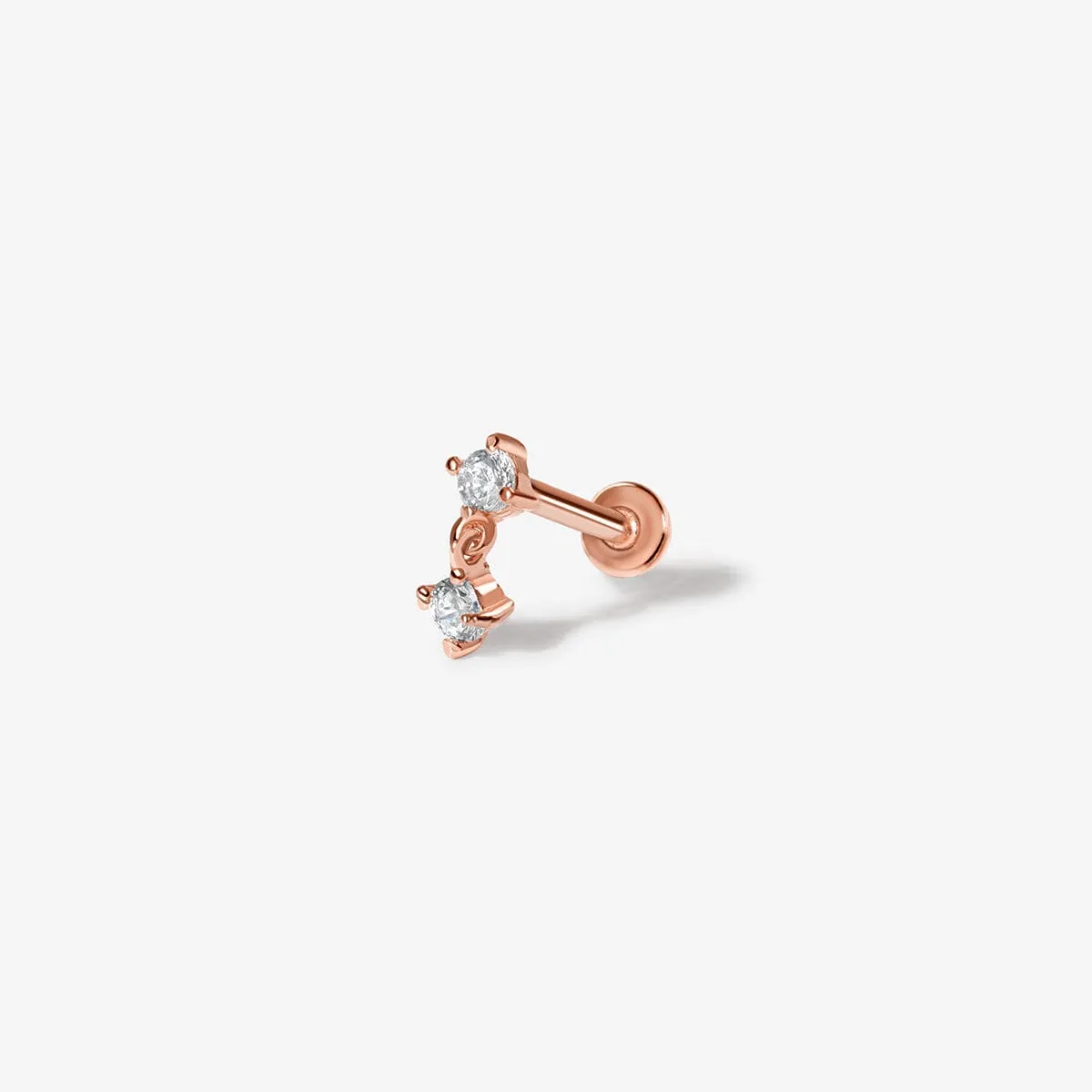 Bell lab diamond piercing sold by Adornmonde product image thumbnail 5