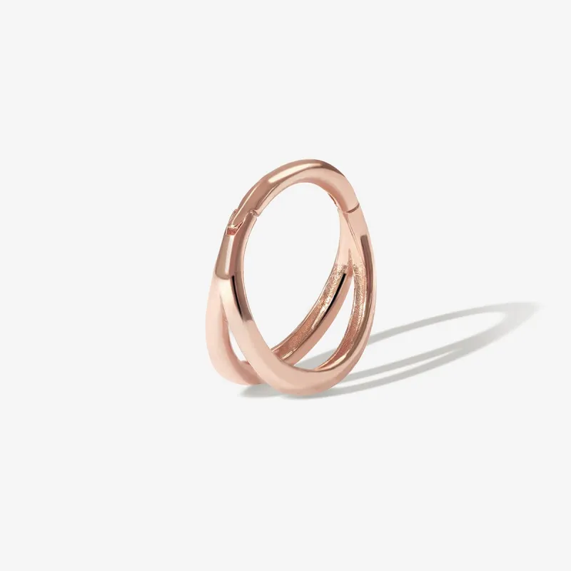Rhea cage clicker hoop sold by Adornmonde