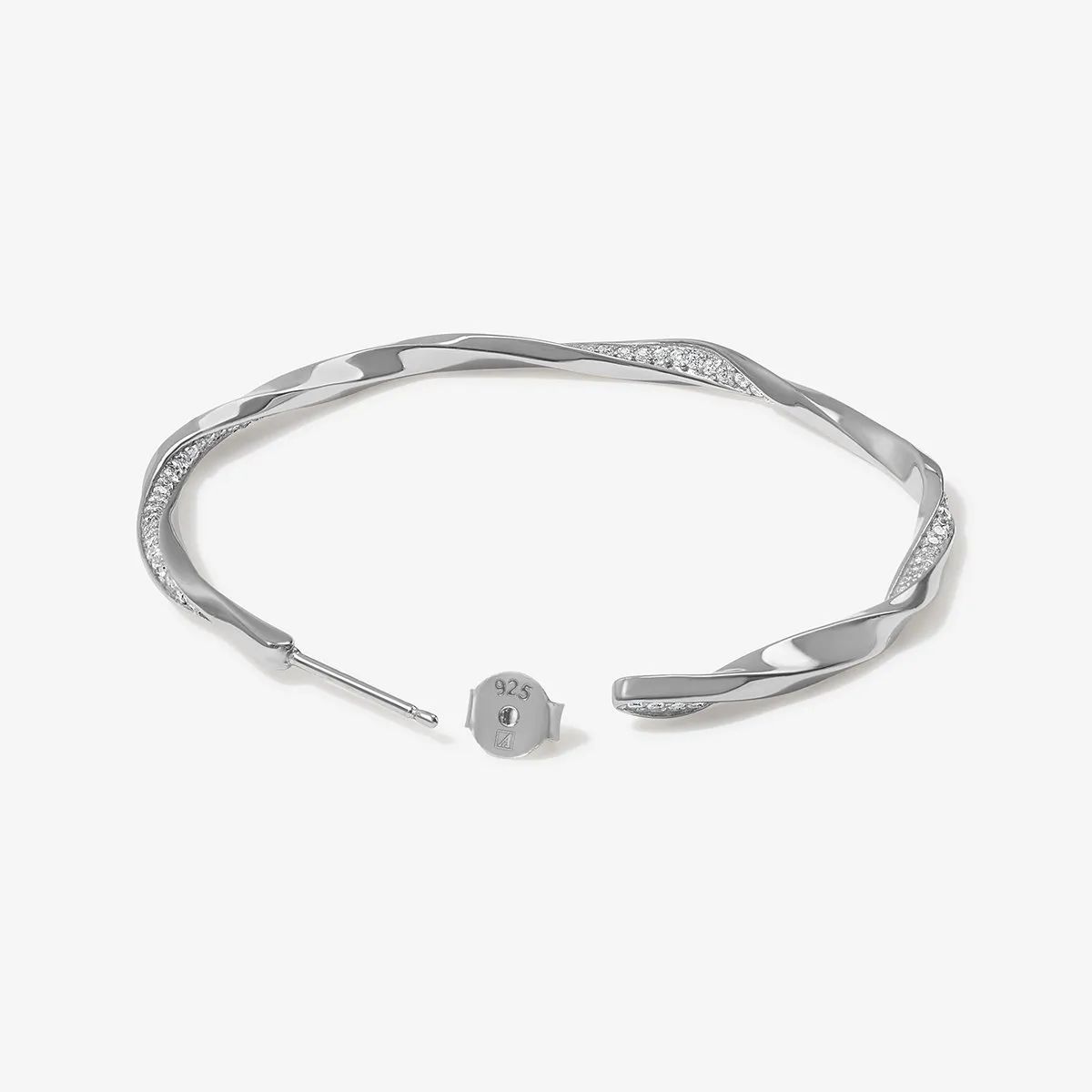 Hacket hoop earrings sold by Adornmonde product image thumbnail 5