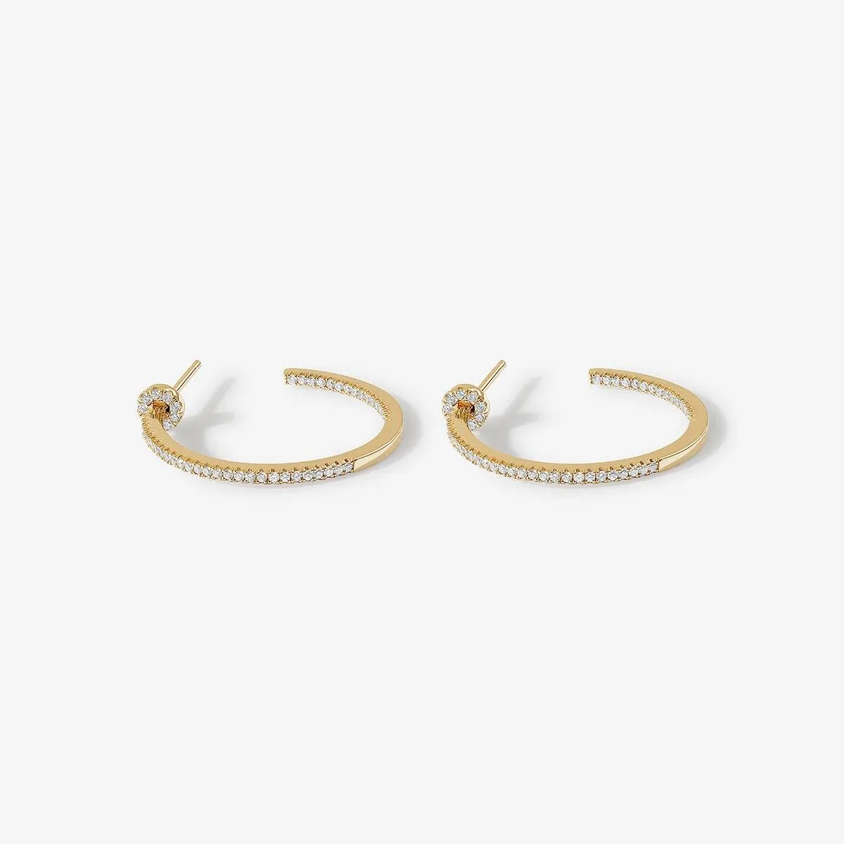 Kel hoop earrings sold by Adornmonde product image thumbnail 4