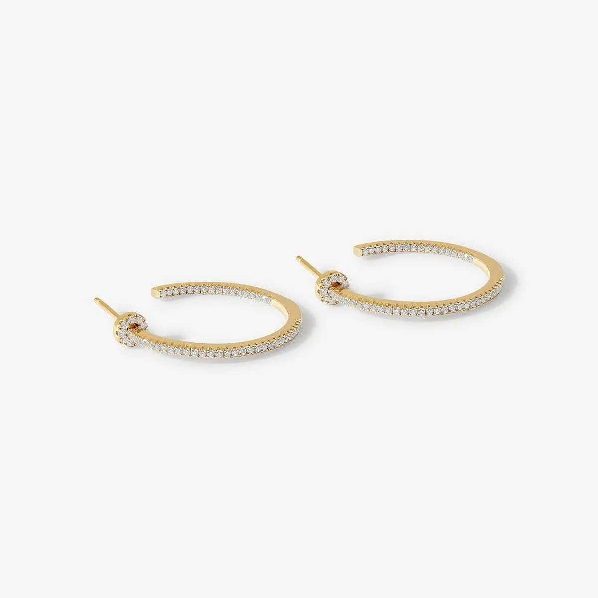 Kel hoop earrings sold by Adornmonde product image thumbnail 3
