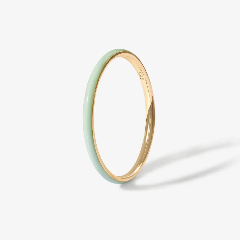 Oburu mint enamel ring sold by Adornmonde