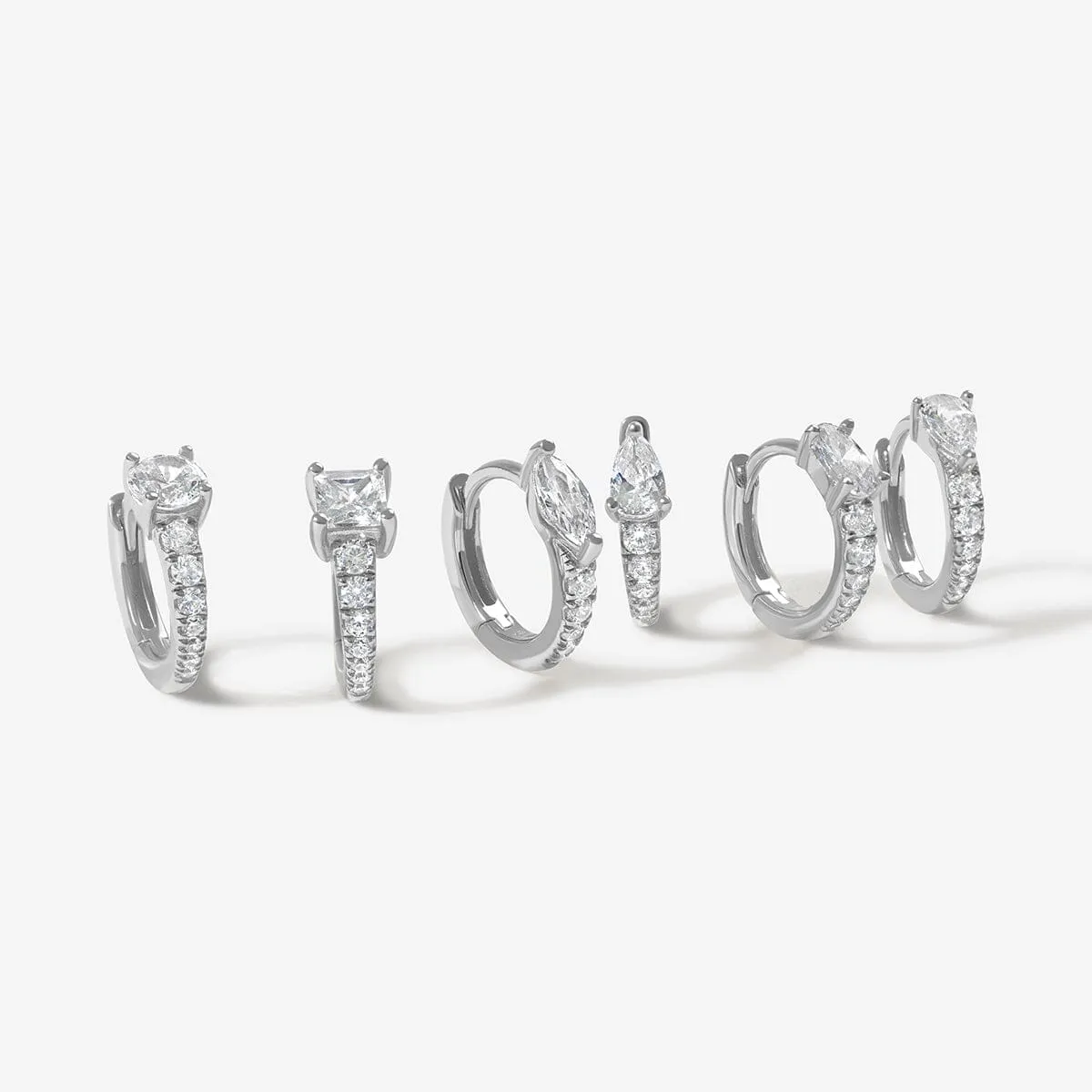 Prince 6-piece huggie earring set sold by Adornmonde product image thumbnail 3