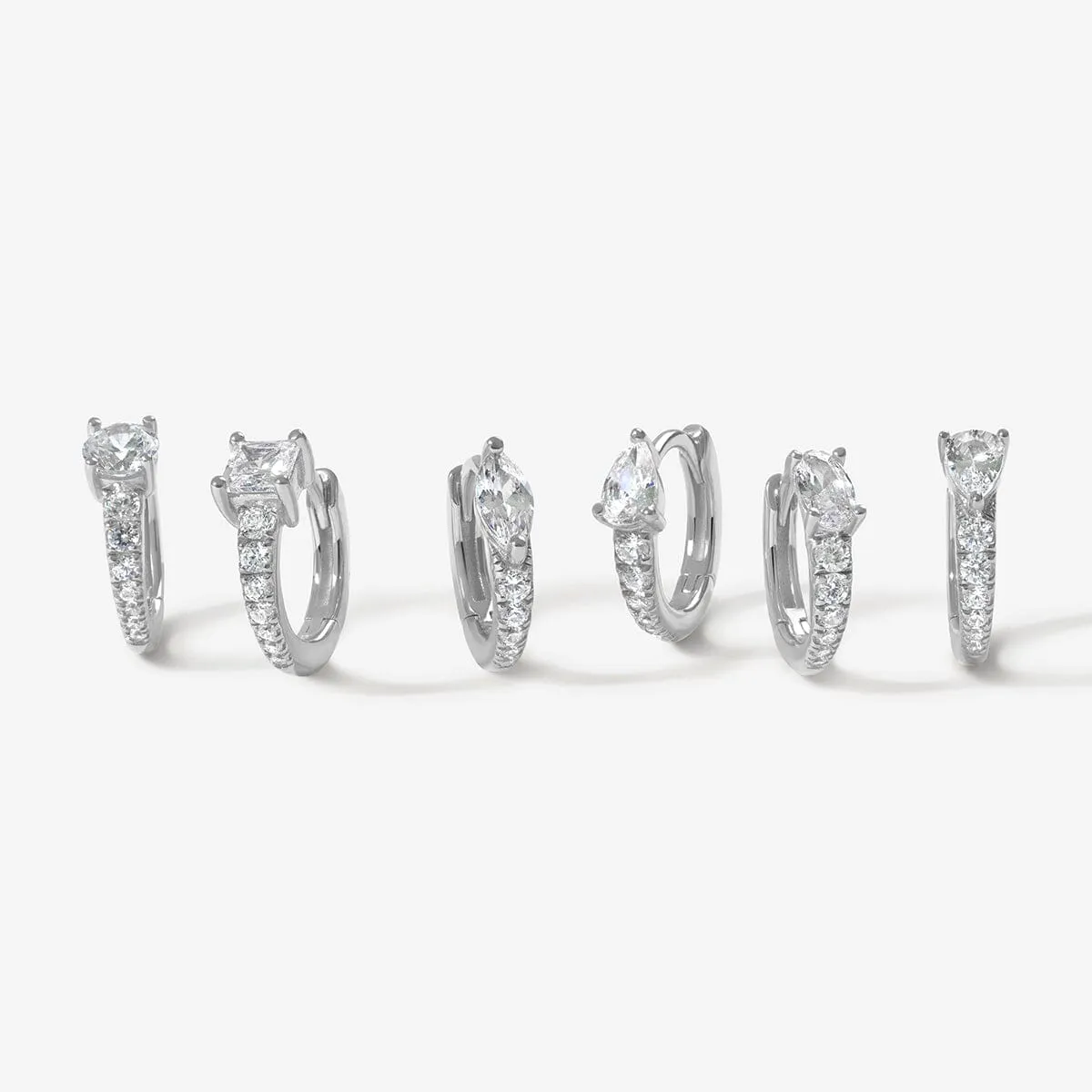 Prince 6-piece huggie earring set sold by Adornmonde