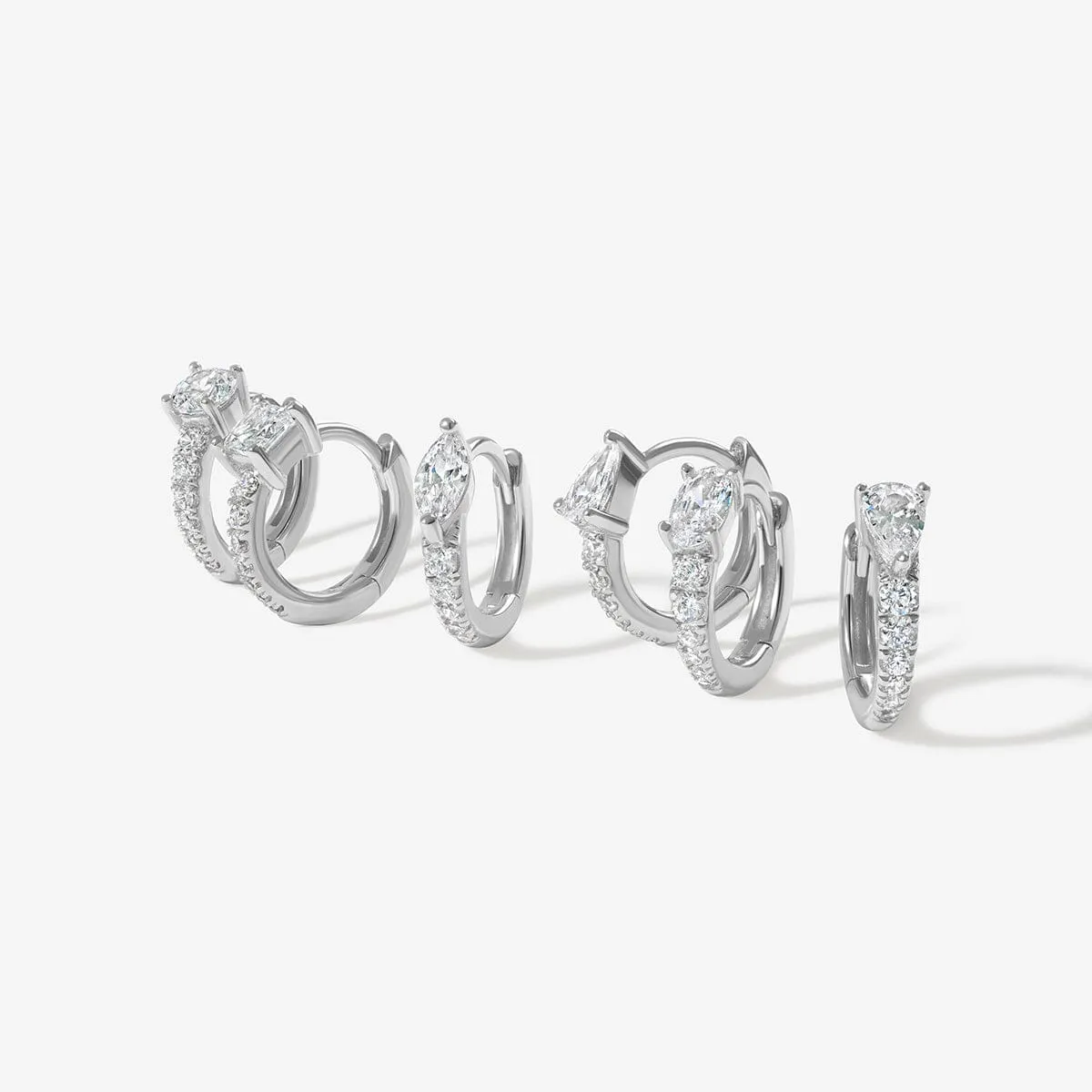 Prince 6-piece huggie earring set sold by Adornmonde product image thumbnail 4