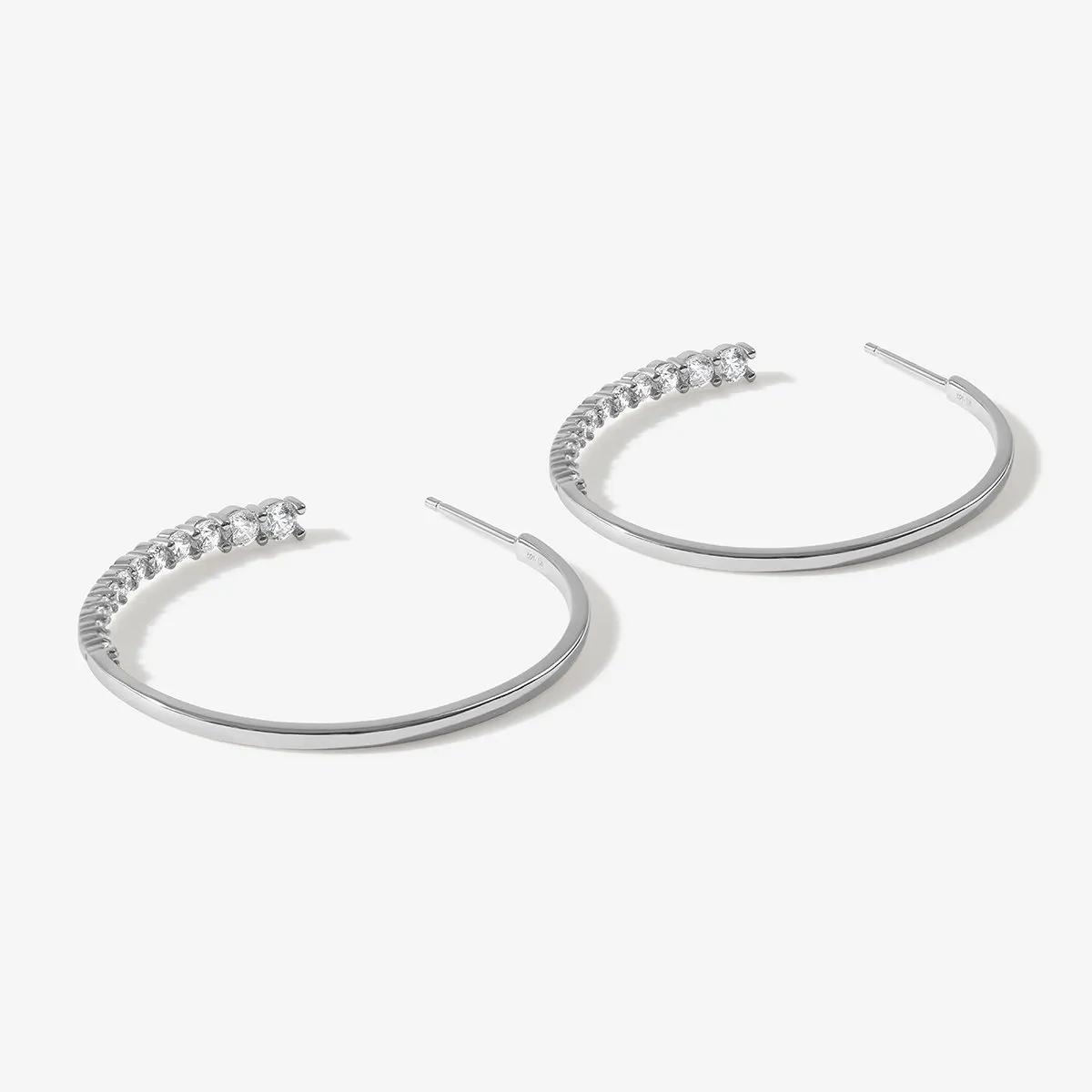 Tyler maxi hoop earrings sold by Adornmonde product image thumbnail 4