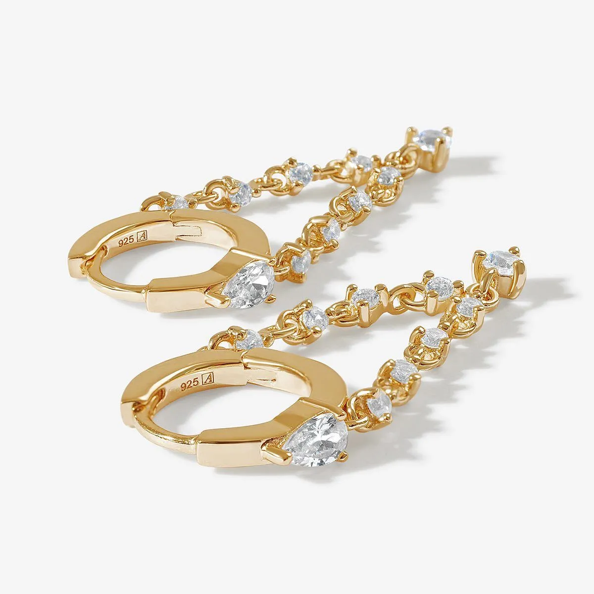 Ellington chain earrings sold by Adornmonde product image thumbnail 4