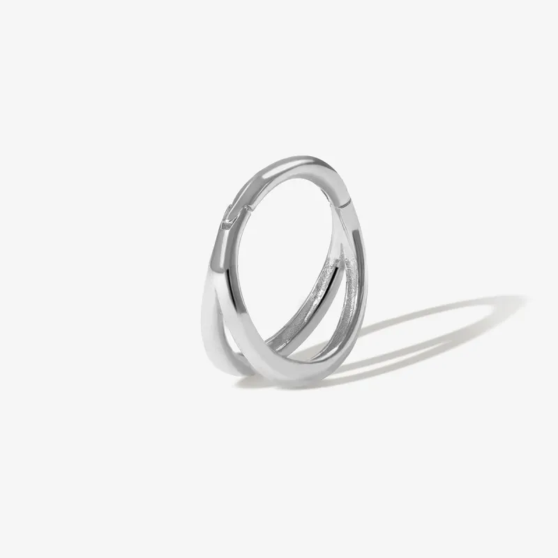 Rhea cage clicker hoop sold by Adornmonde