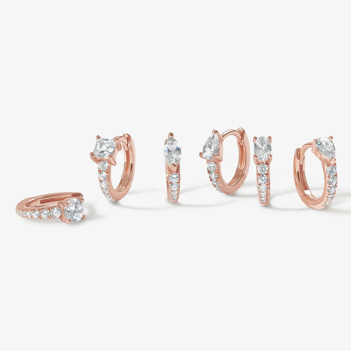 Prince 6-piece huggie earring set sold by Adornmonde