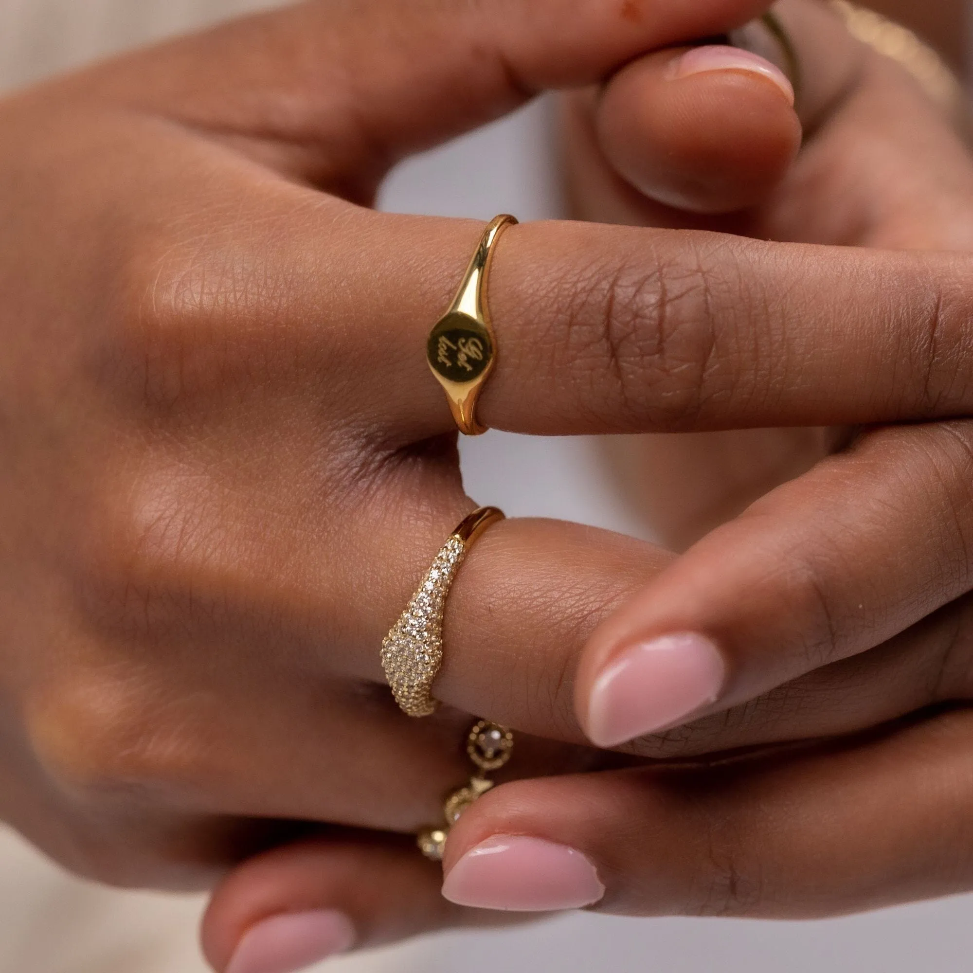 Apex signet ring sold by Adornmonde product image thumbnail 2